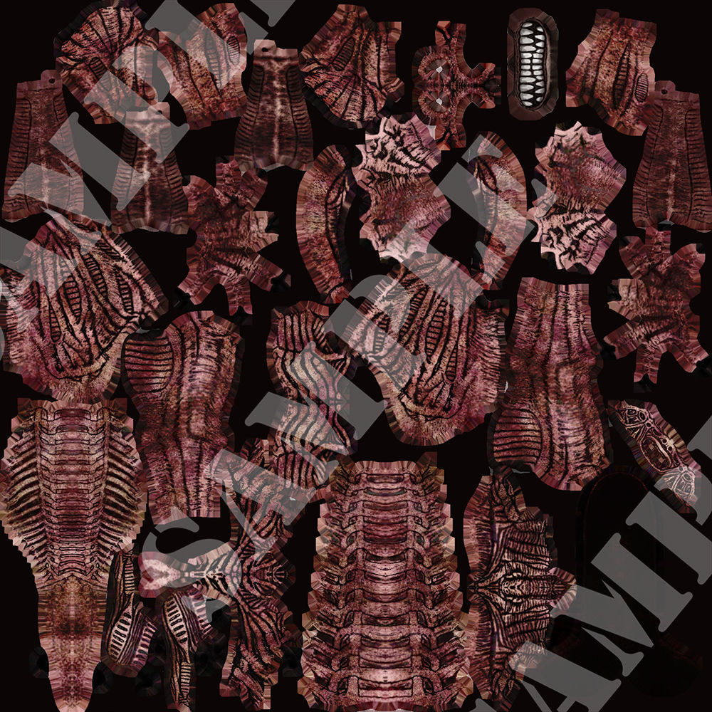 Alien Xenomorph  Low-poly 3D model_28