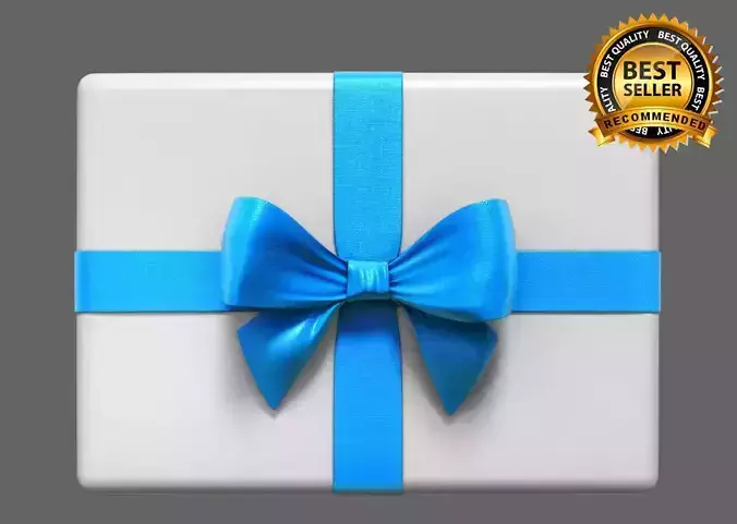 Ribbon gift box with