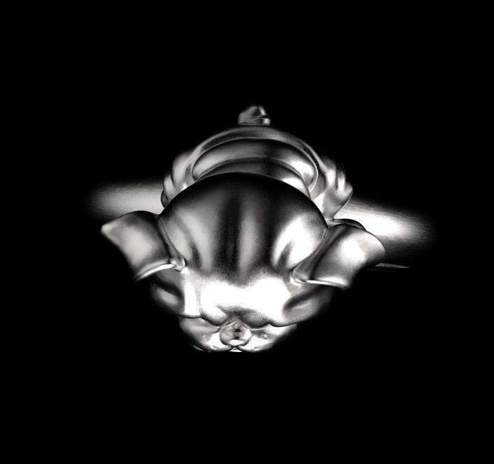 ring dog 3d model 3D print model_9
