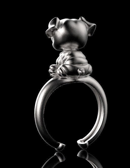ring dog 3d model 3D print model_5