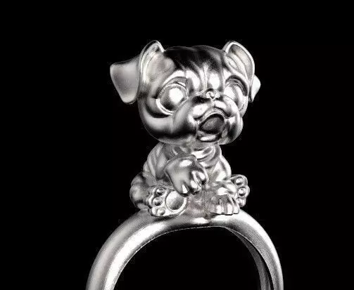 ring dog 3d model 3D print model_0