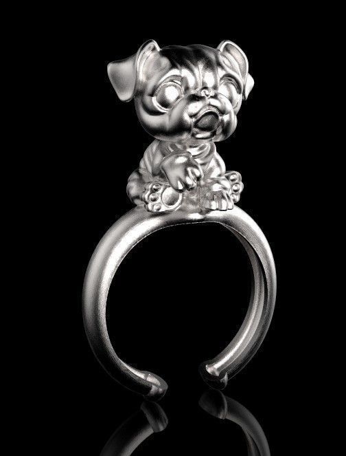 ring dog 3d model 3D print model_7