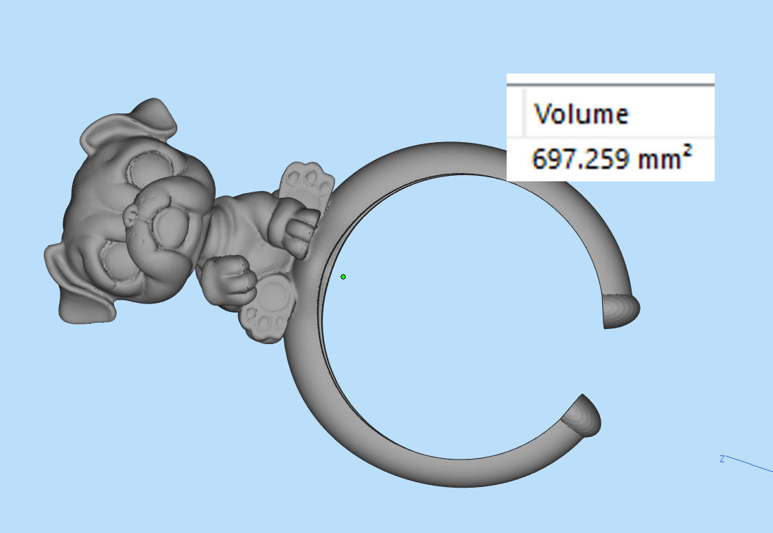 ring dog 3d model 3D print model_13
