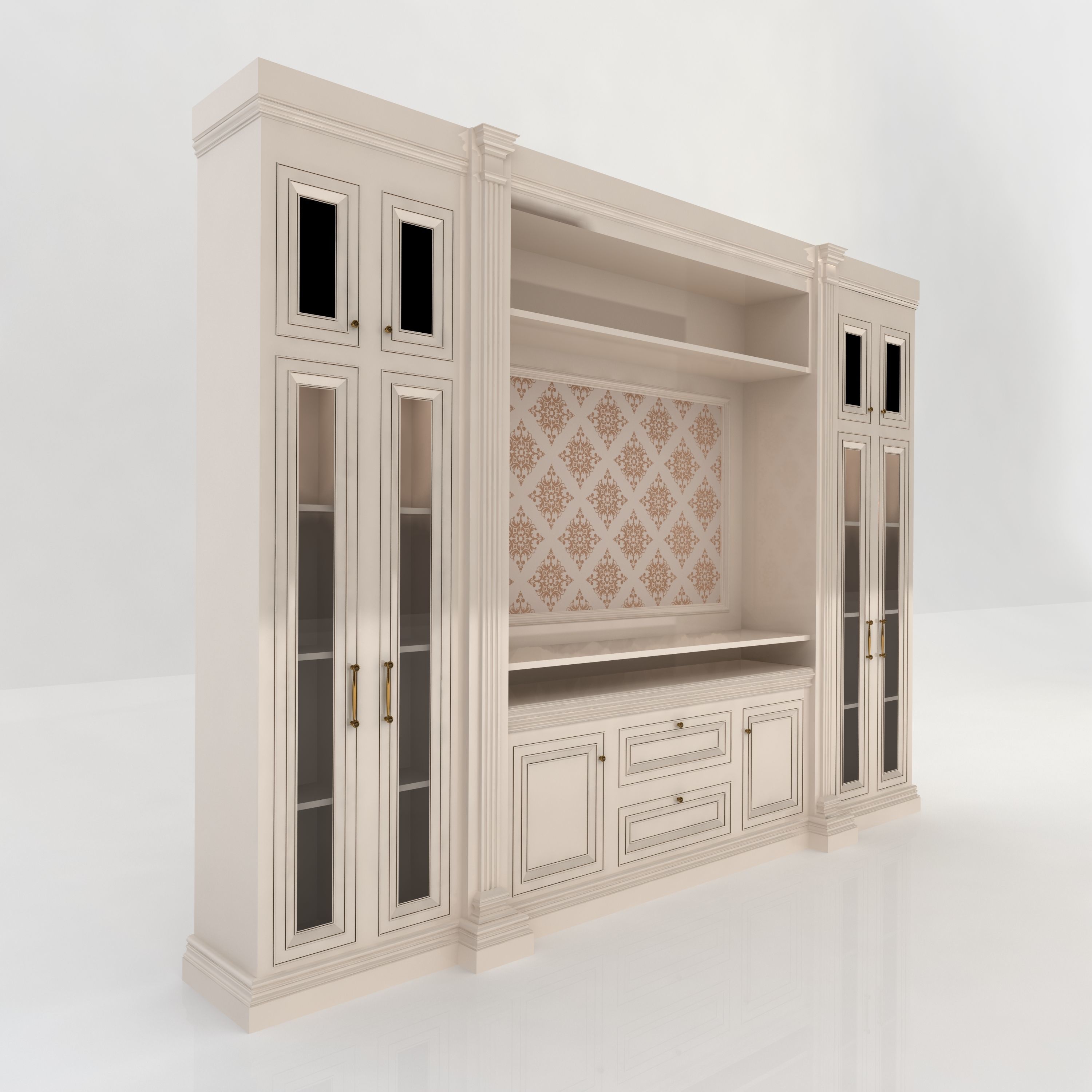 Display Cabinet 3D model_2