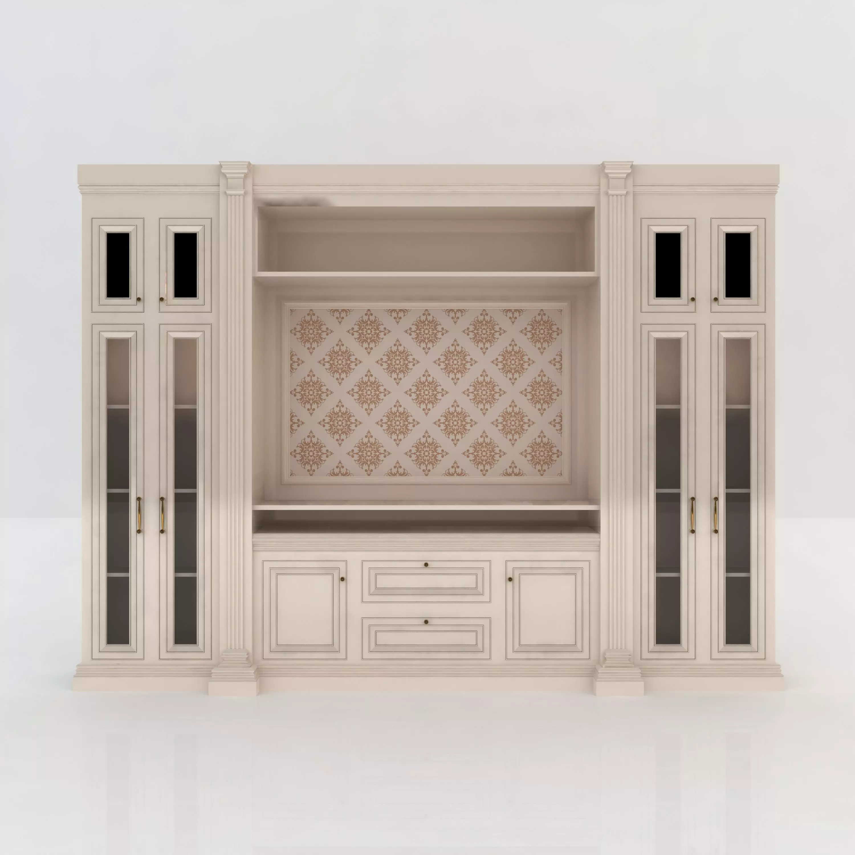 Display Cabinet 3D model_0