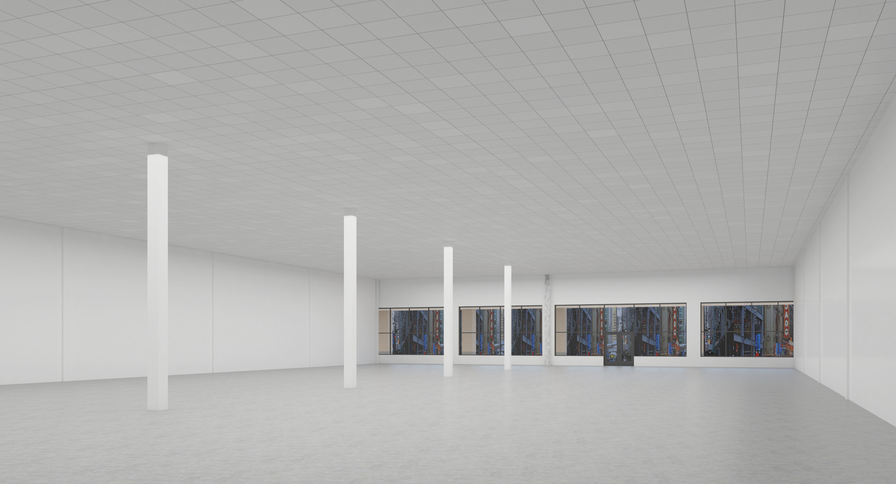 Retail-035 Retail Mall Building 3D model_8