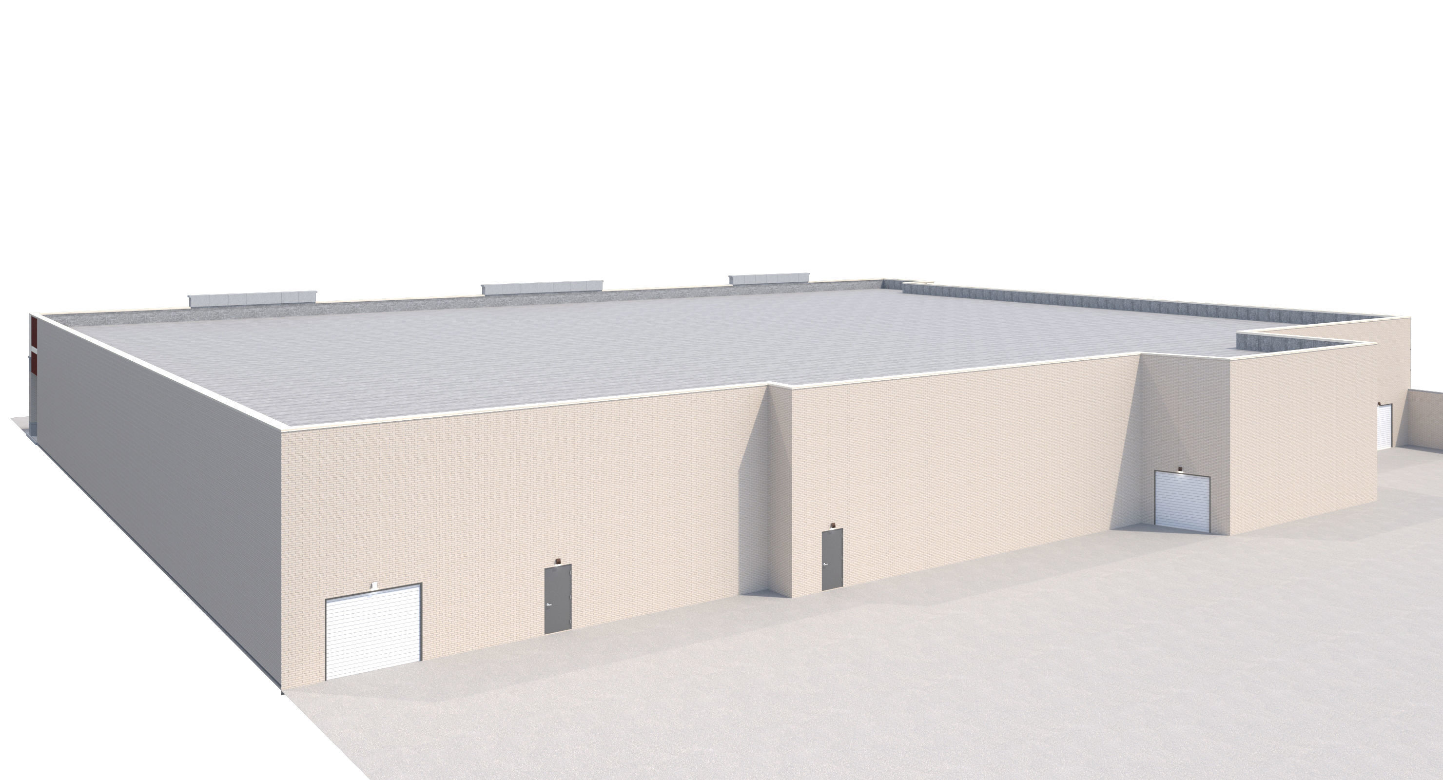 Retail-035 Retail Mall Building 3D model_6