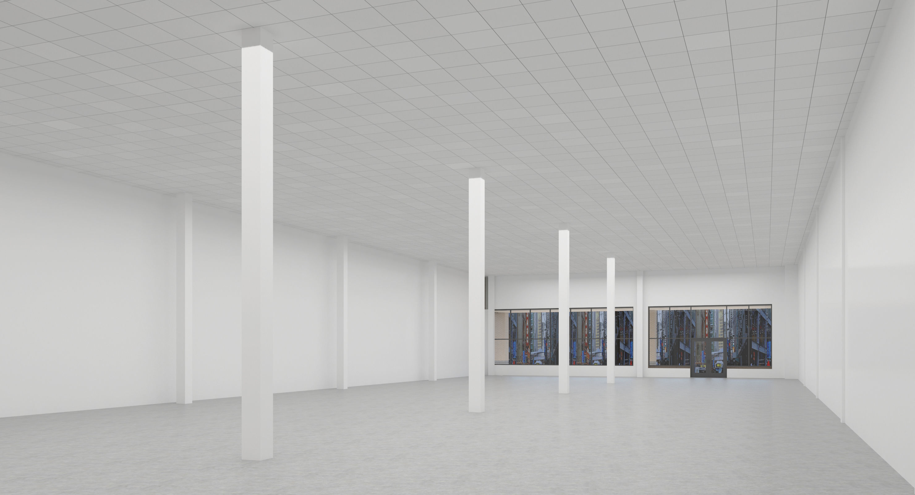 Retail-035 Retail Mall Building 3D model_10