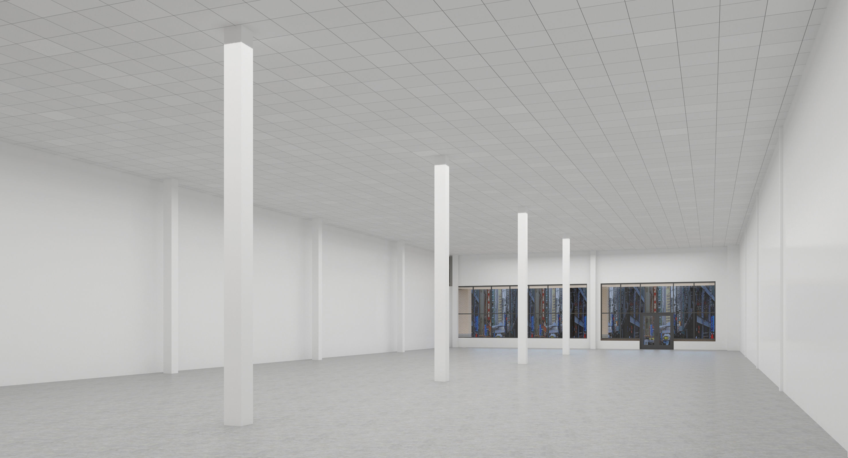 Retail-036 Retail Mall Building 3D model_13