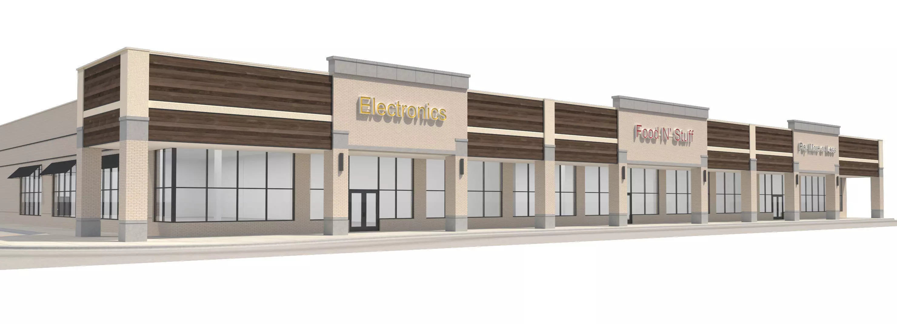 Retail-036 Retail Mall Building 3D model_0