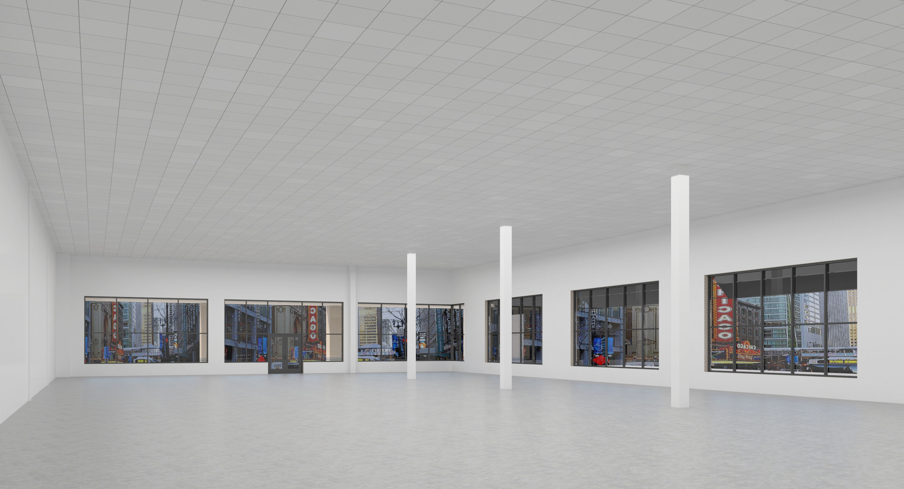 Retail-036 Retail Mall Building 3D model_12