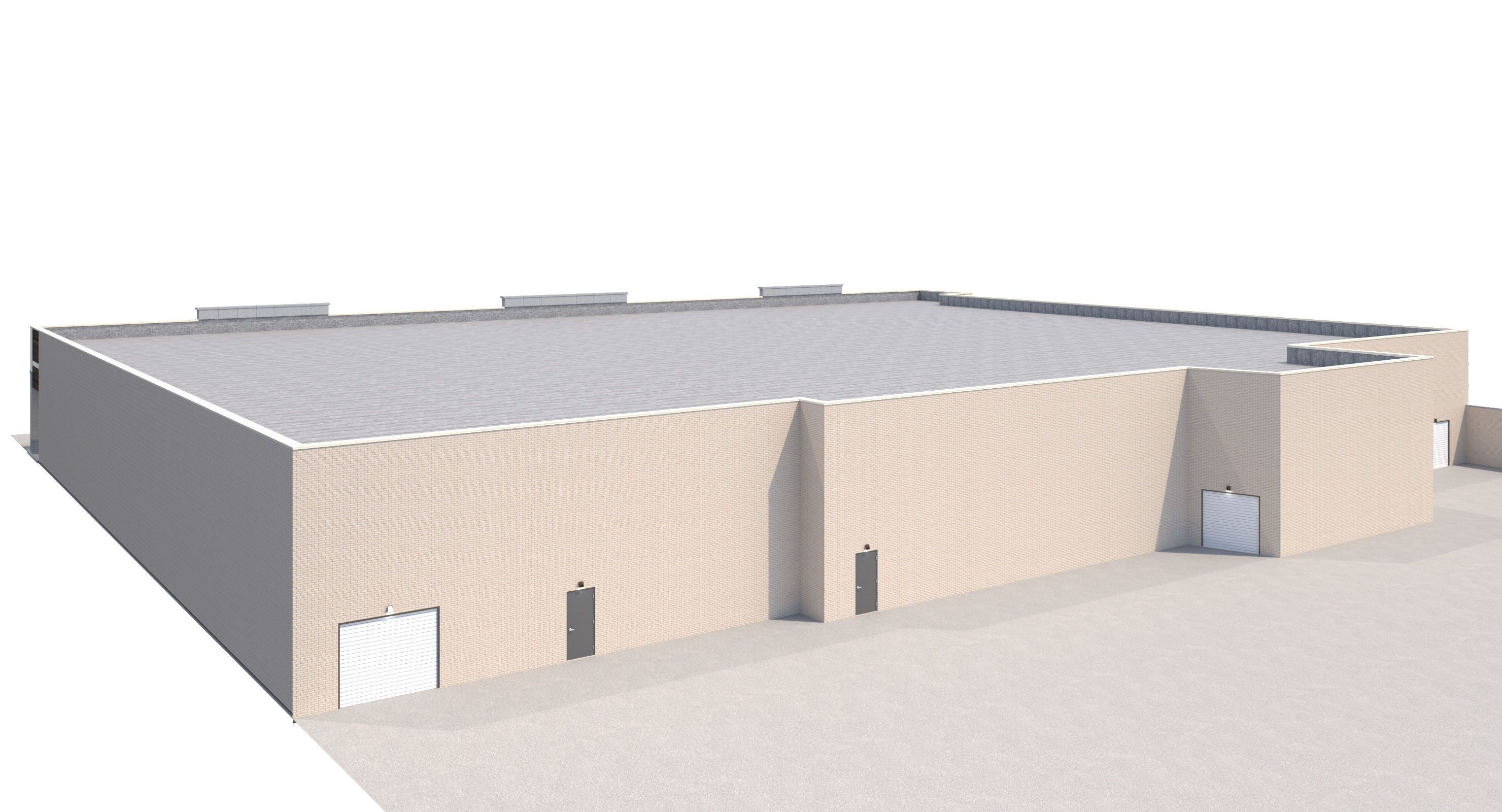 Retail-036 Retail Mall Building 3D model_6