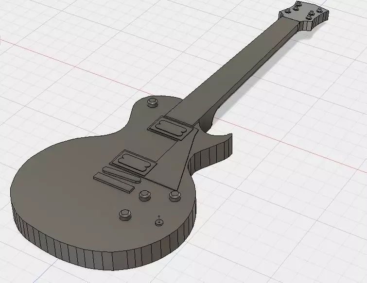 Guitar Les Paul 3D print model