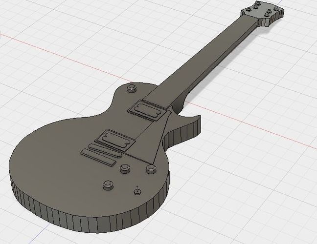 Guitar Les Paul 3D print model