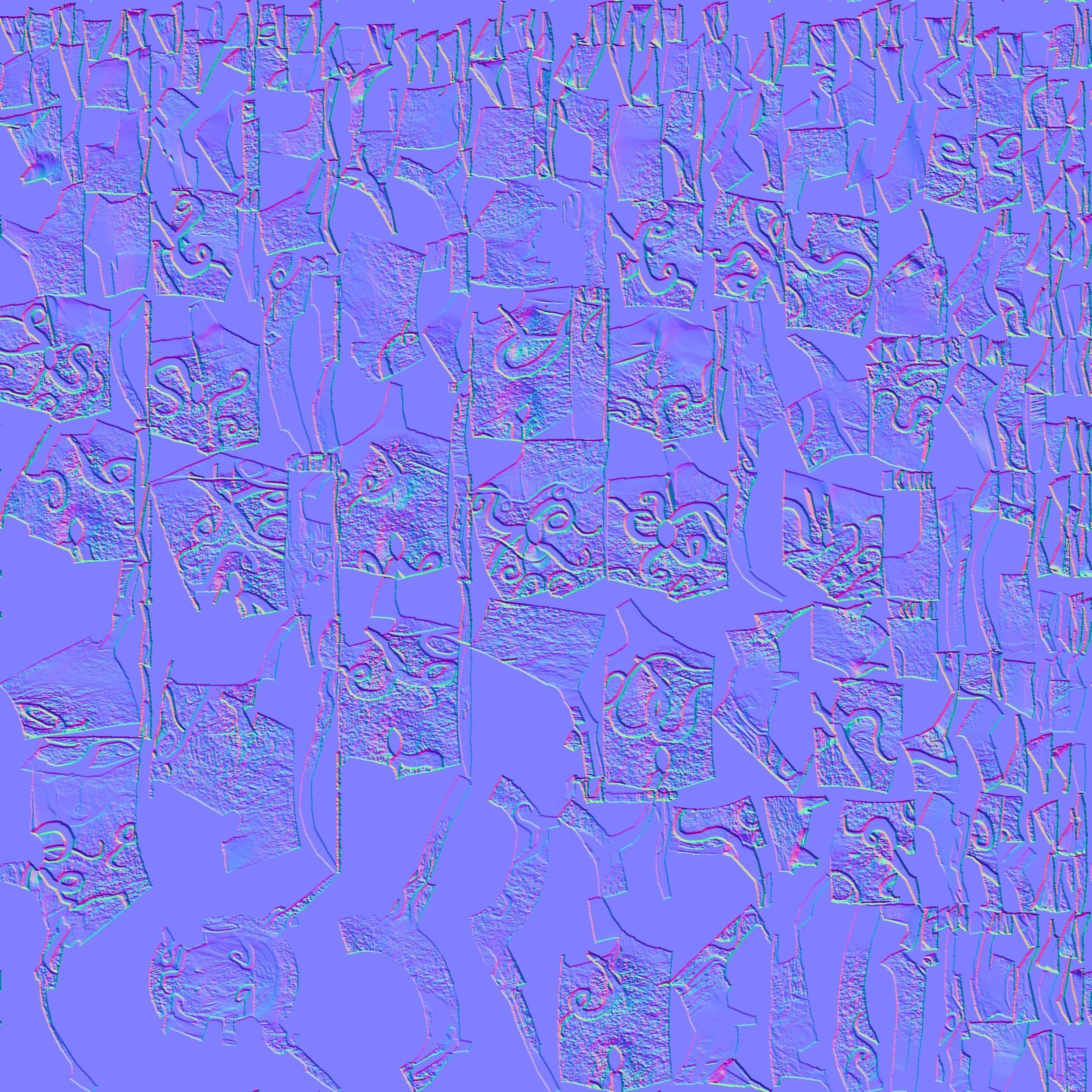 Horned Devil Caterpillar Low-poly 3D model_2