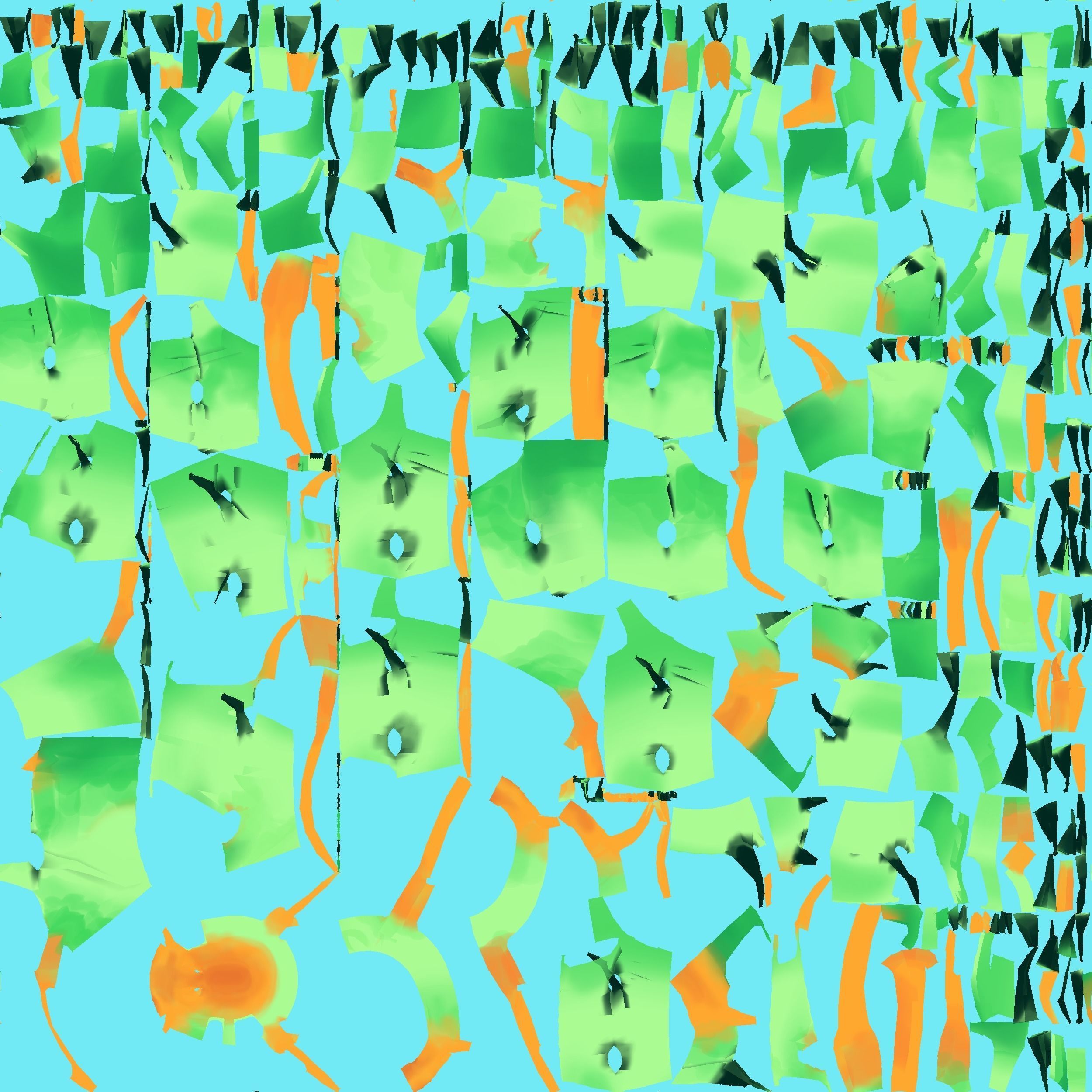 Horned Devil Caterpillar Low-poly 3D model_3