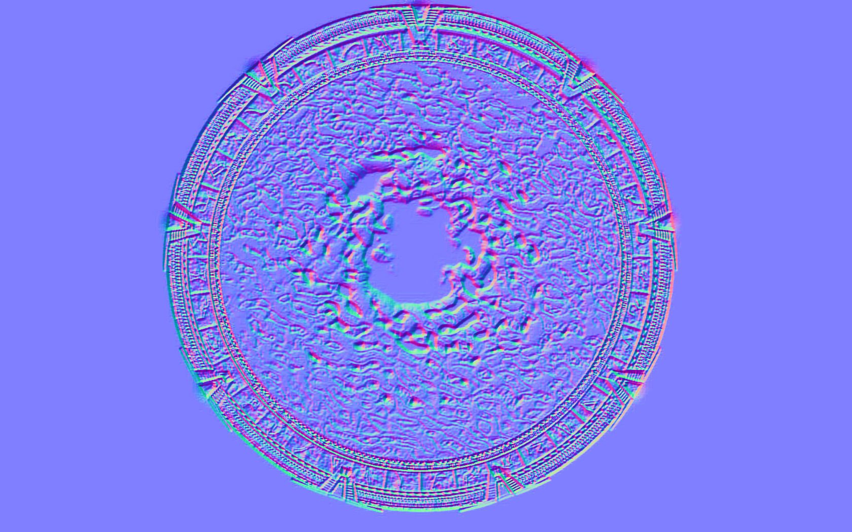 Stargate spaceship orbiting star Free low-poly 3D model_3