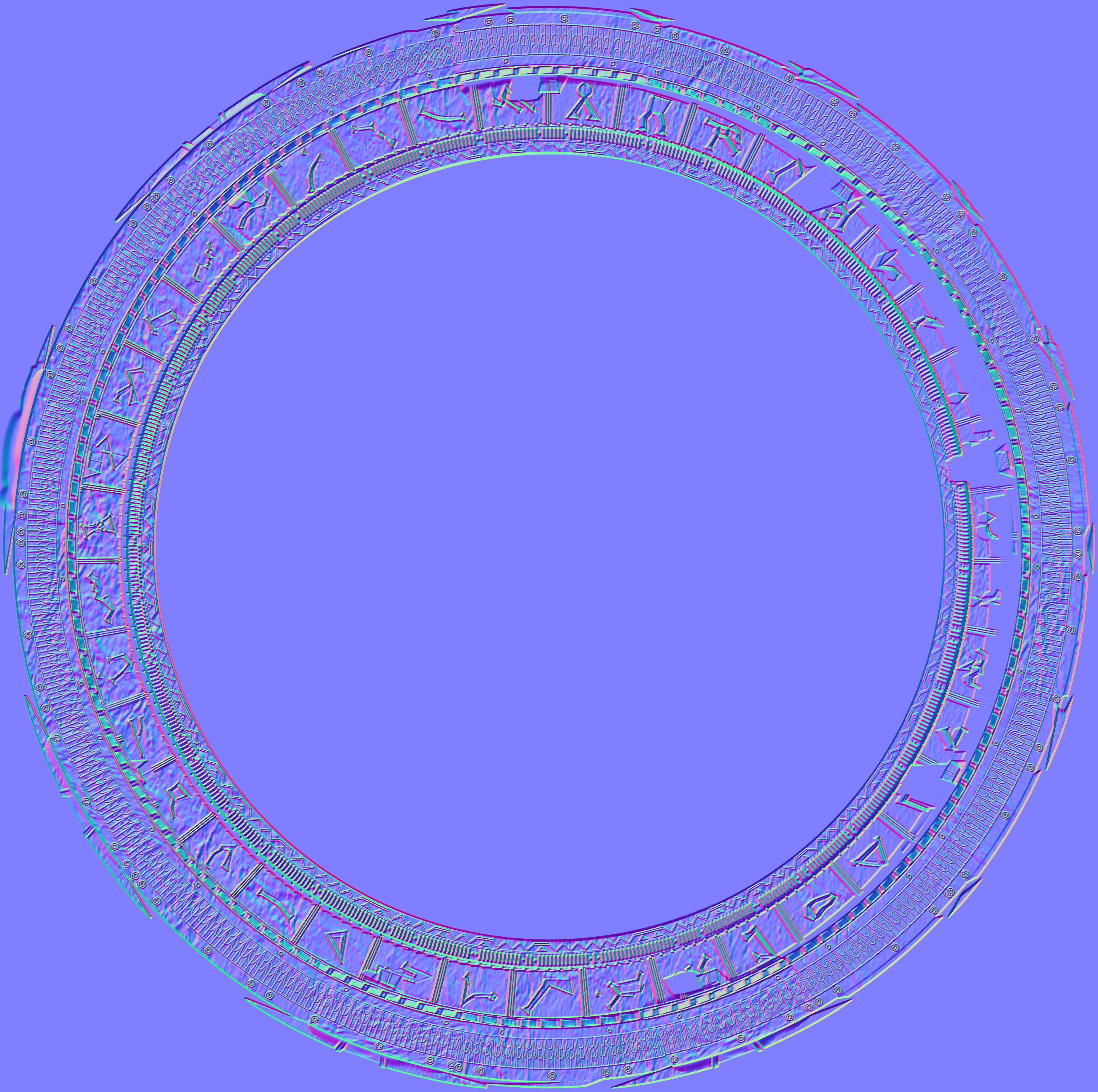 Stargate spaceship orbiting star Free low-poly 3D model_7