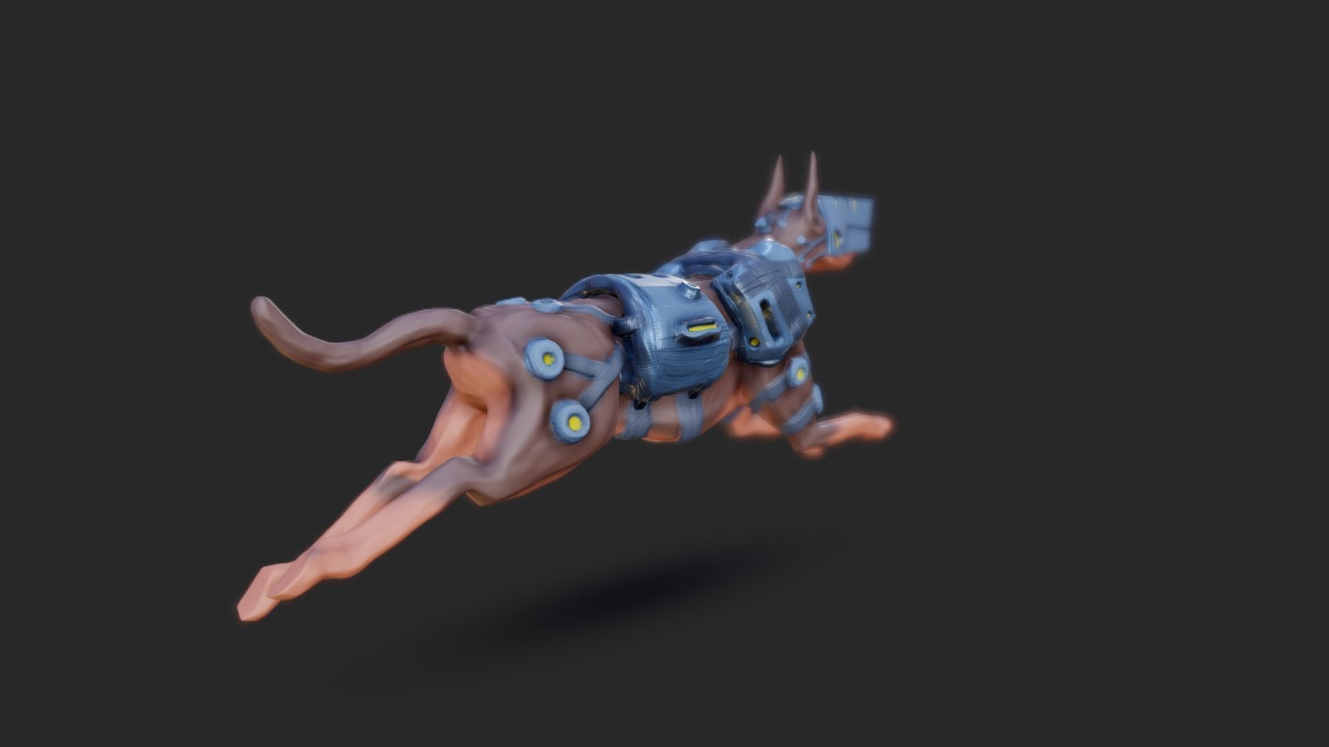 Mech Dog 3D model_2