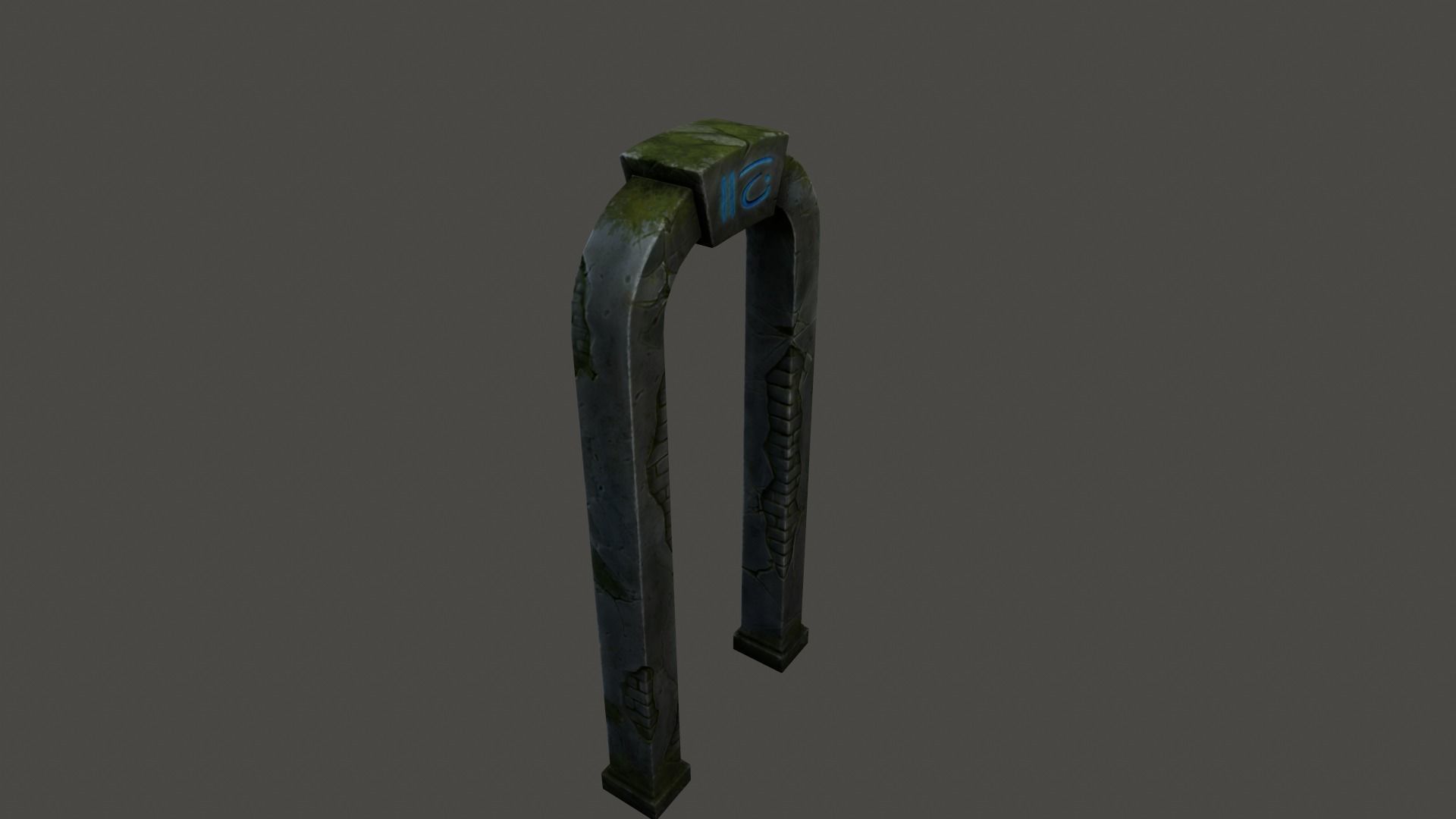 ancient archway  Low-poly 3D model_2