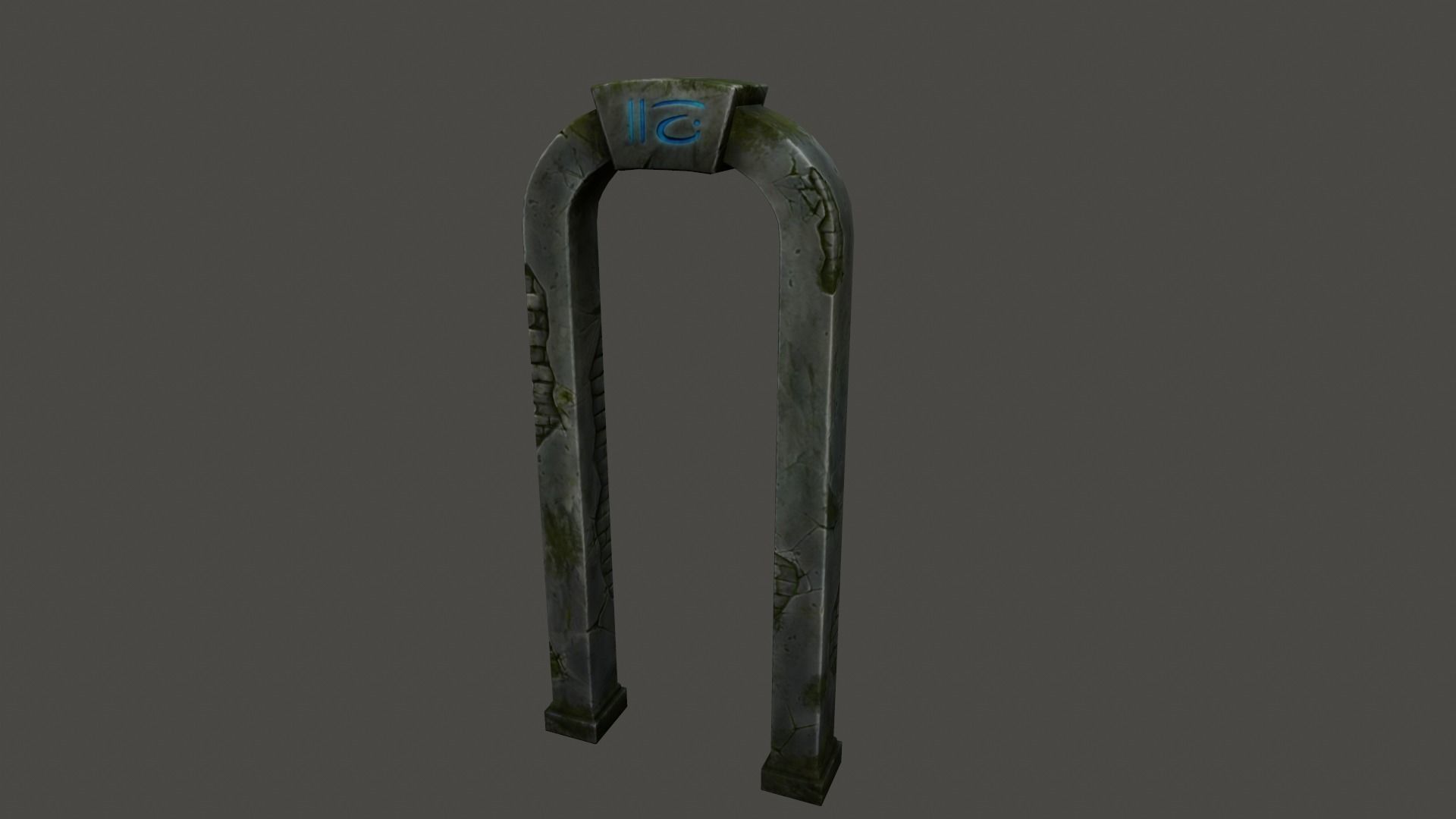 ancient archway  Low-poly 3D model_3