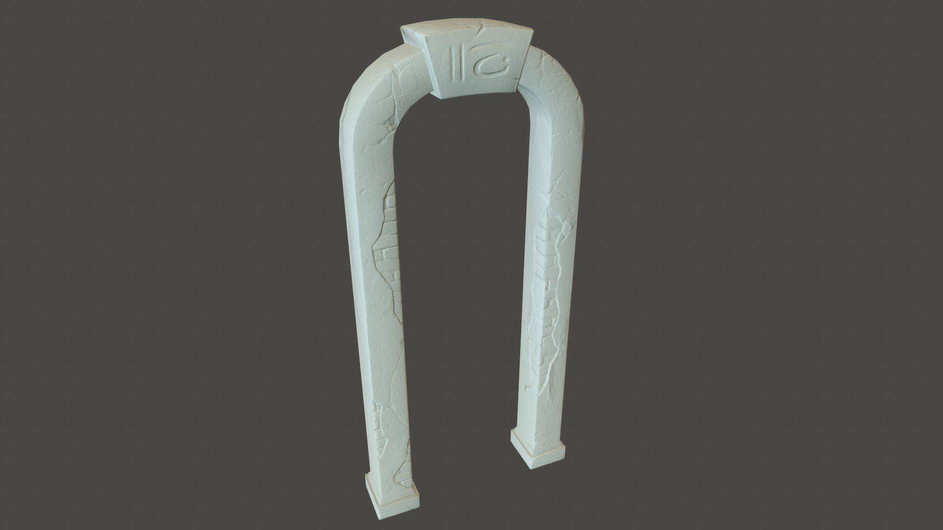 ancient archway  Low-poly 3D model_15