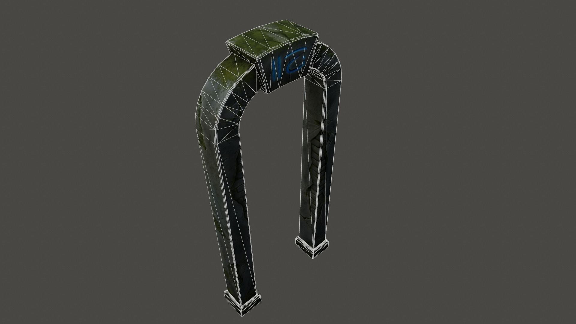 ancient archway  Low-poly 3D model_14