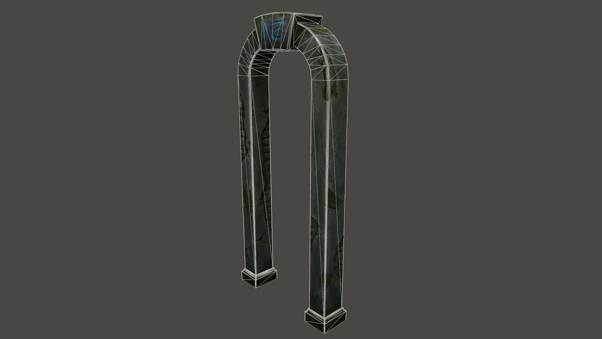 ancient archway  Low-poly 3D model_12