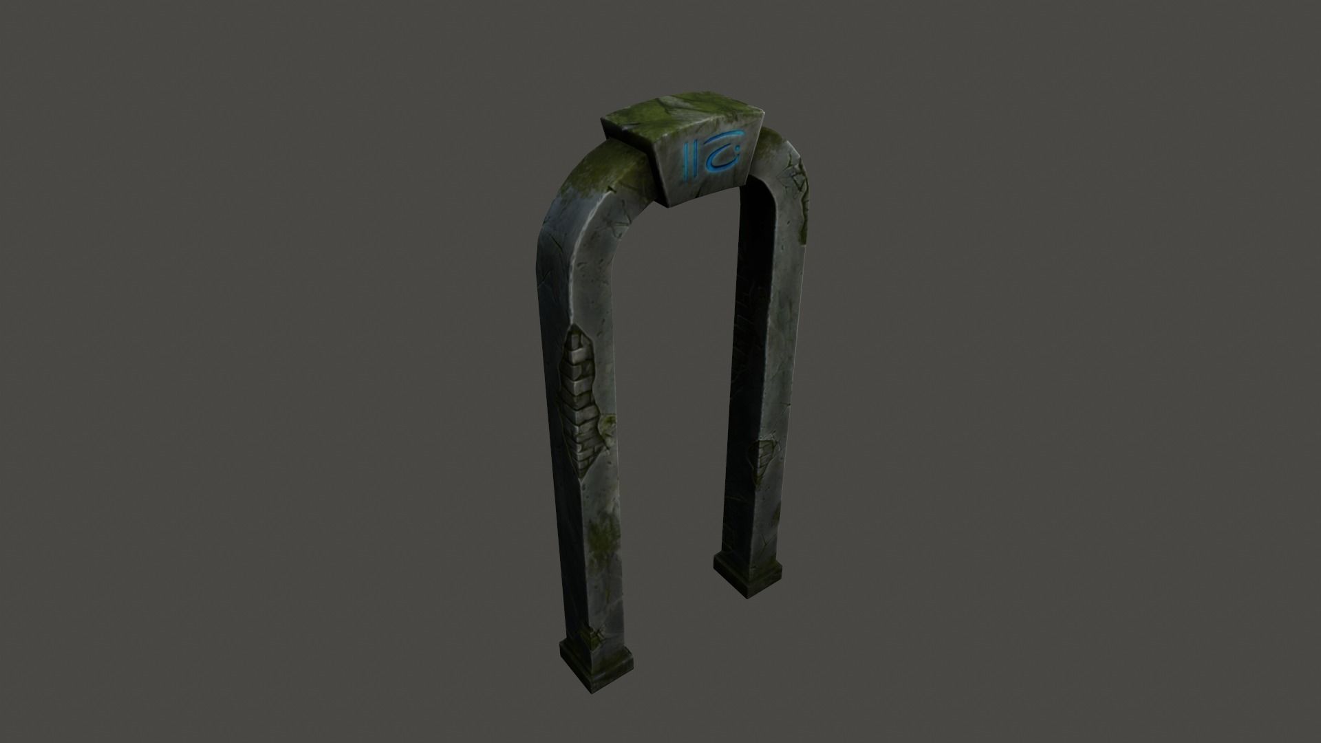 ancient archway  Low-poly 3D model_5