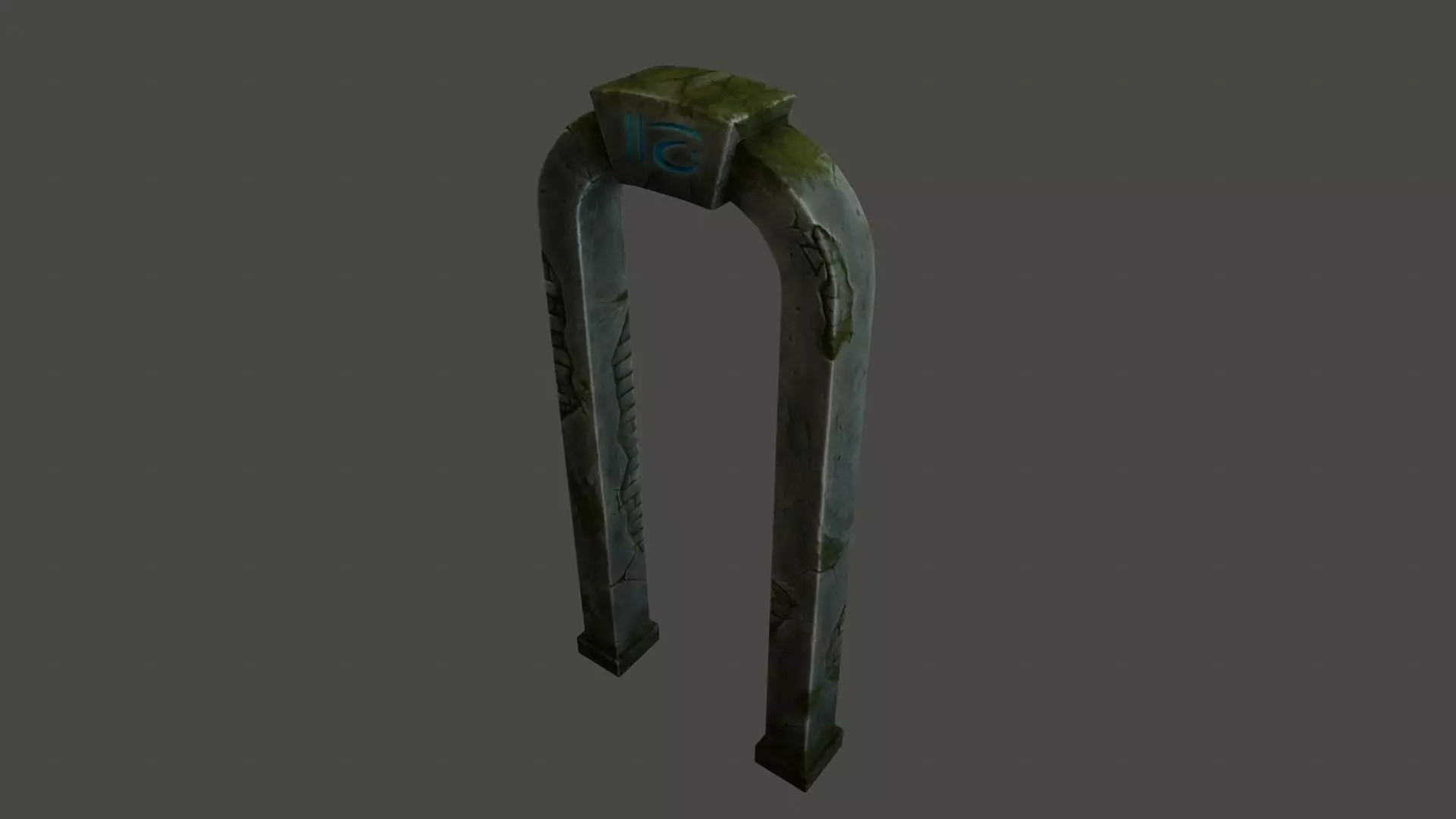 ancient archway  Low-poly 3D model_0