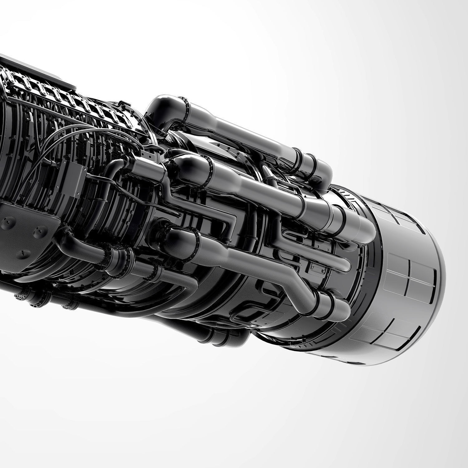 Aircraft Engine 3D model_8