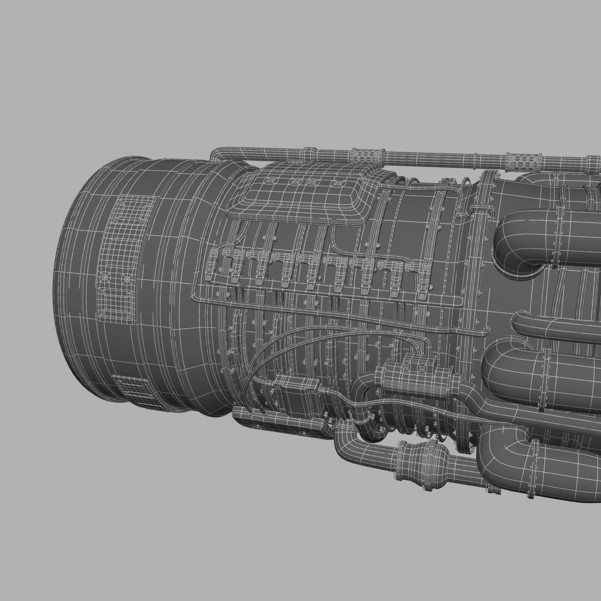 Aircraft Engine 3D model_10