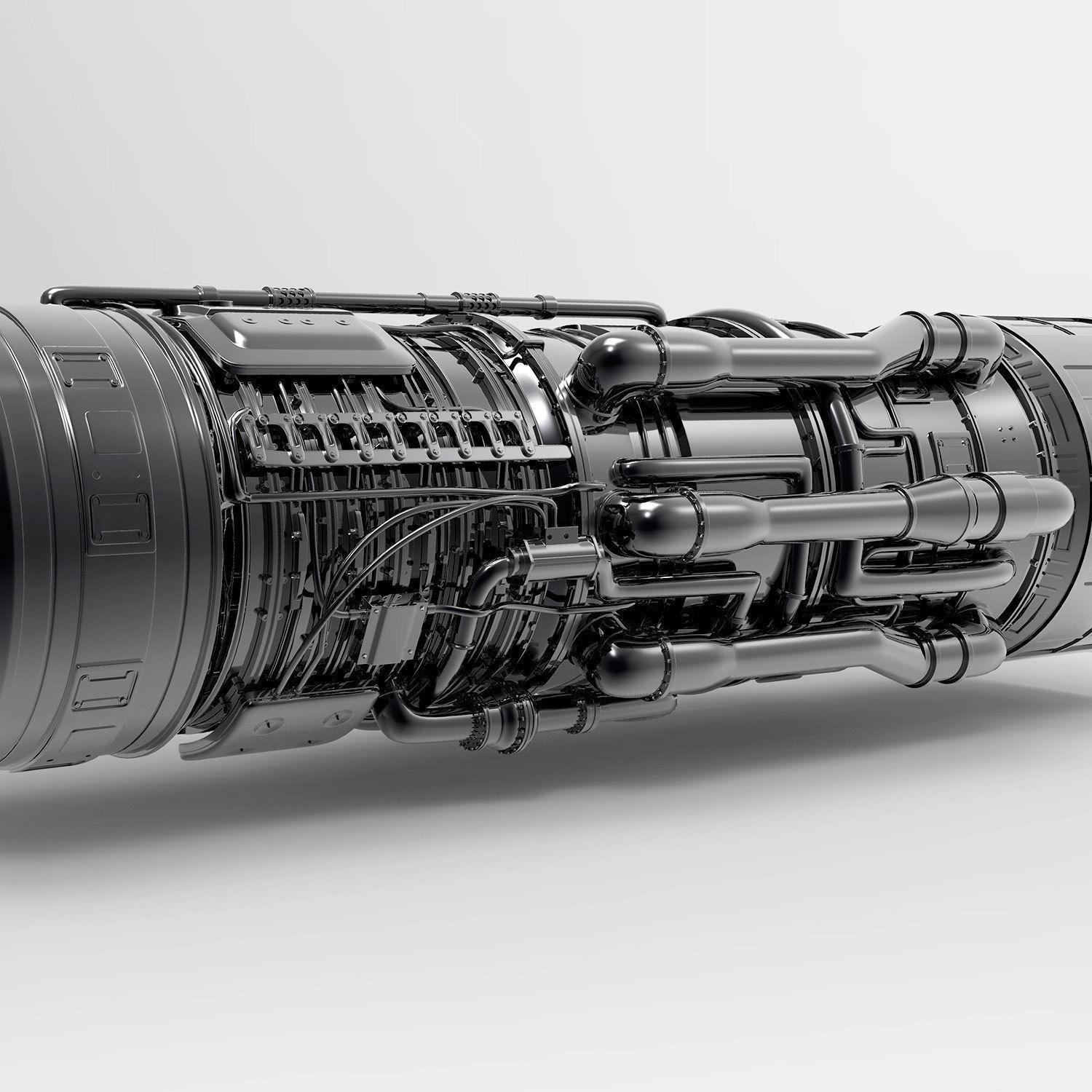Aircraft Engine 3D model_6