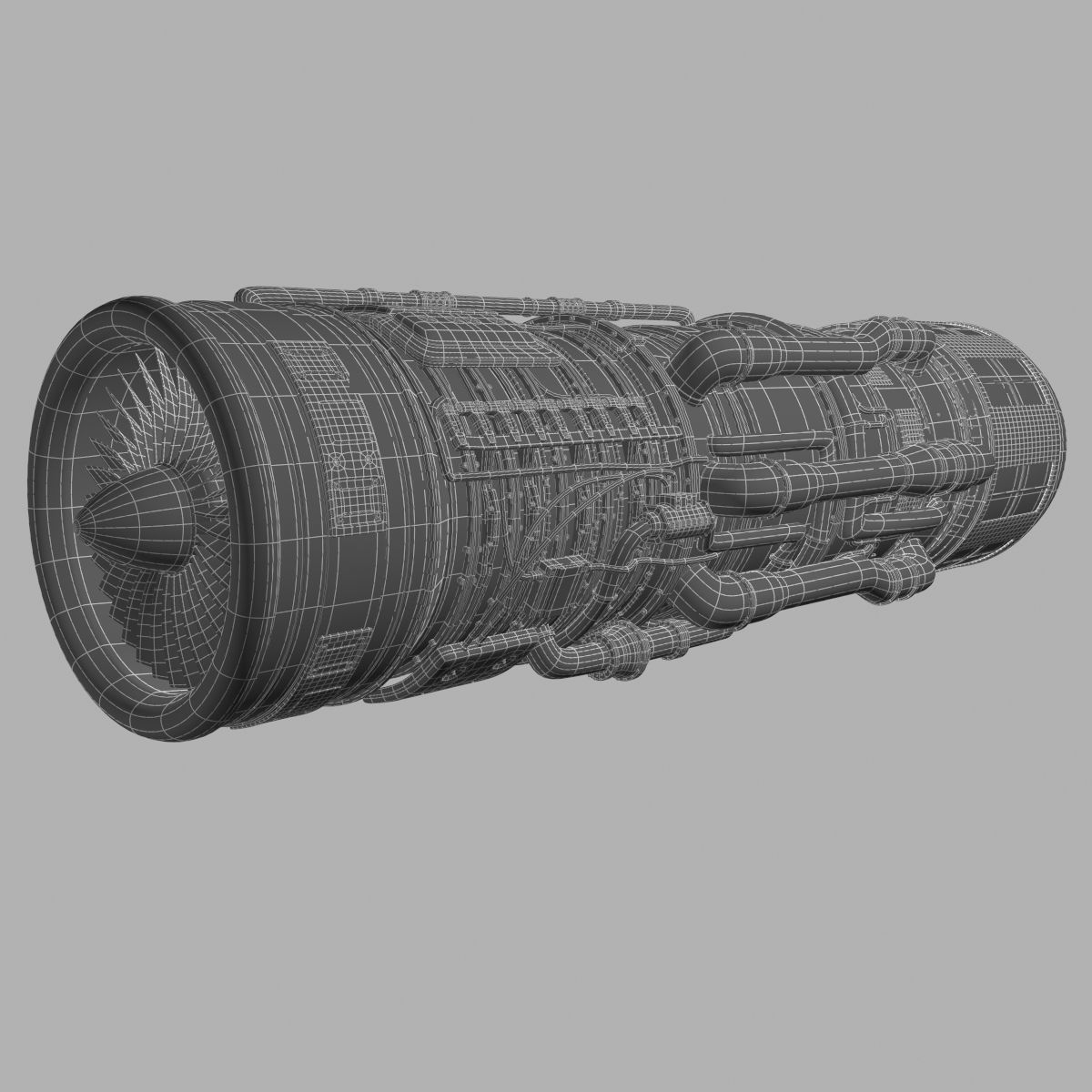 Aircraft Engine 3D model_9