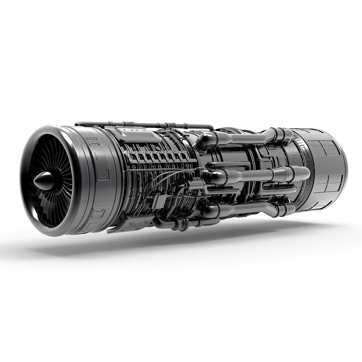 Aircraft Engine 3D model_7