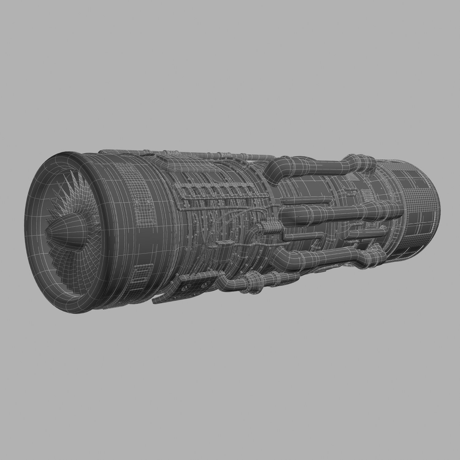 Aircraft Engine 3D model_12
