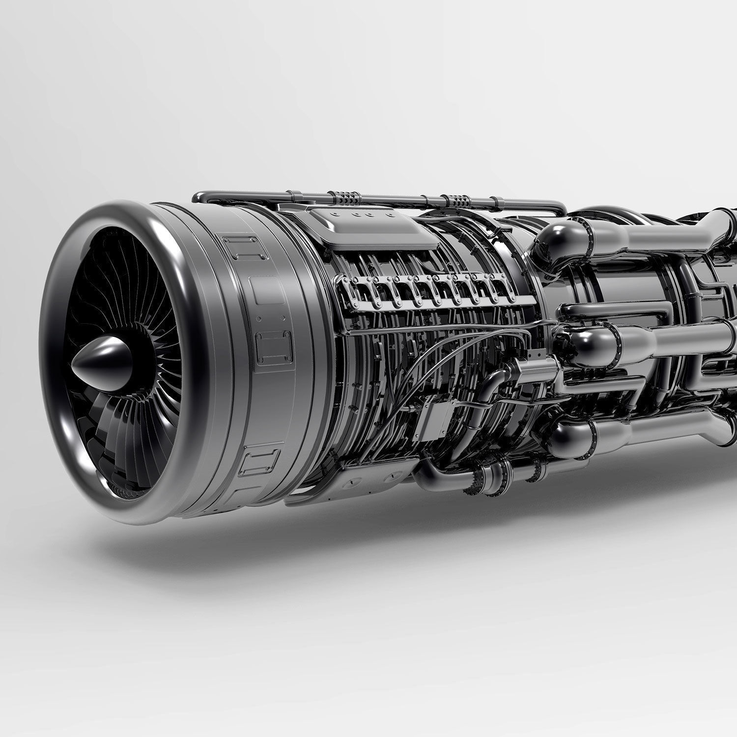 Aircraft Engine 3D model_5