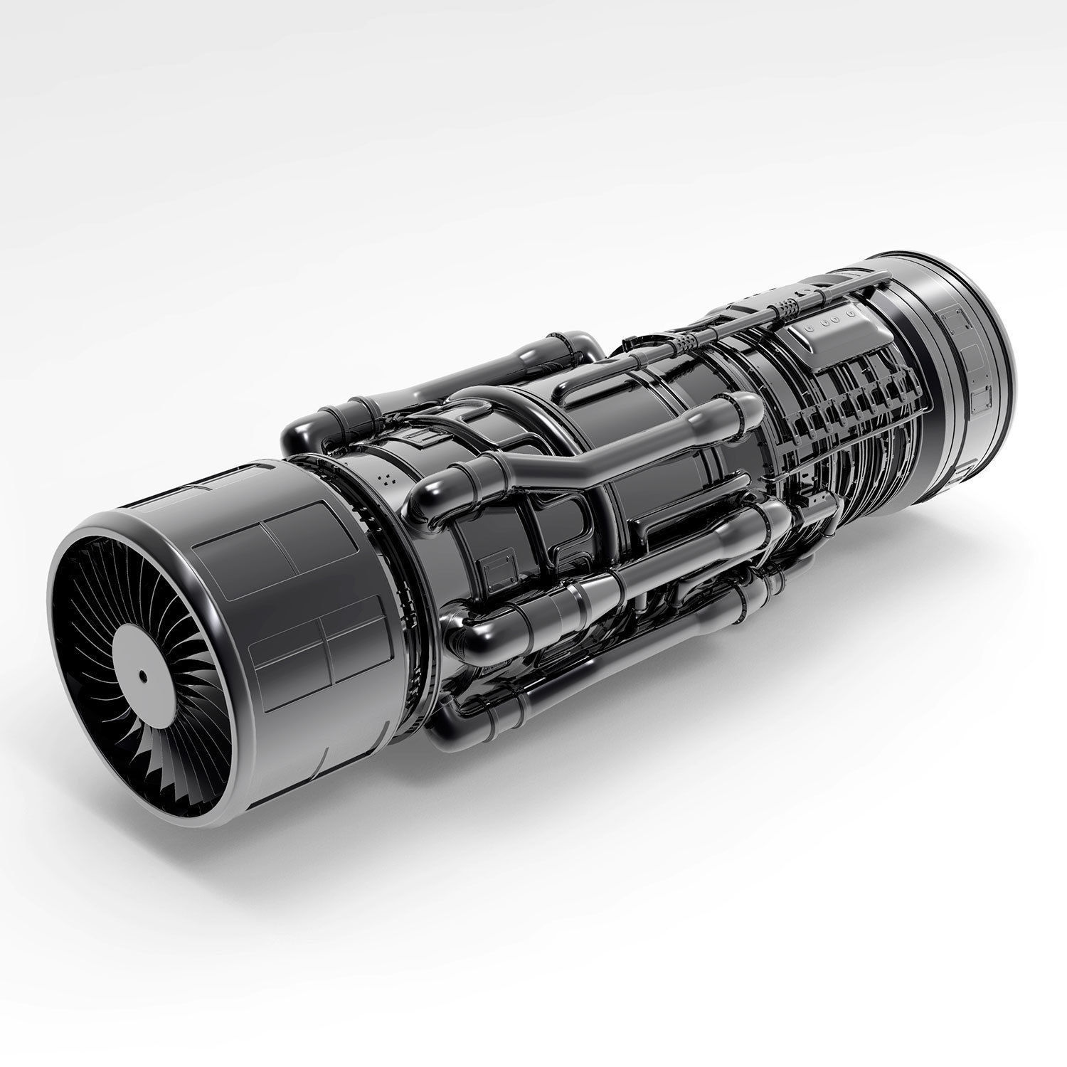 Aircraft Engine 3D model_2