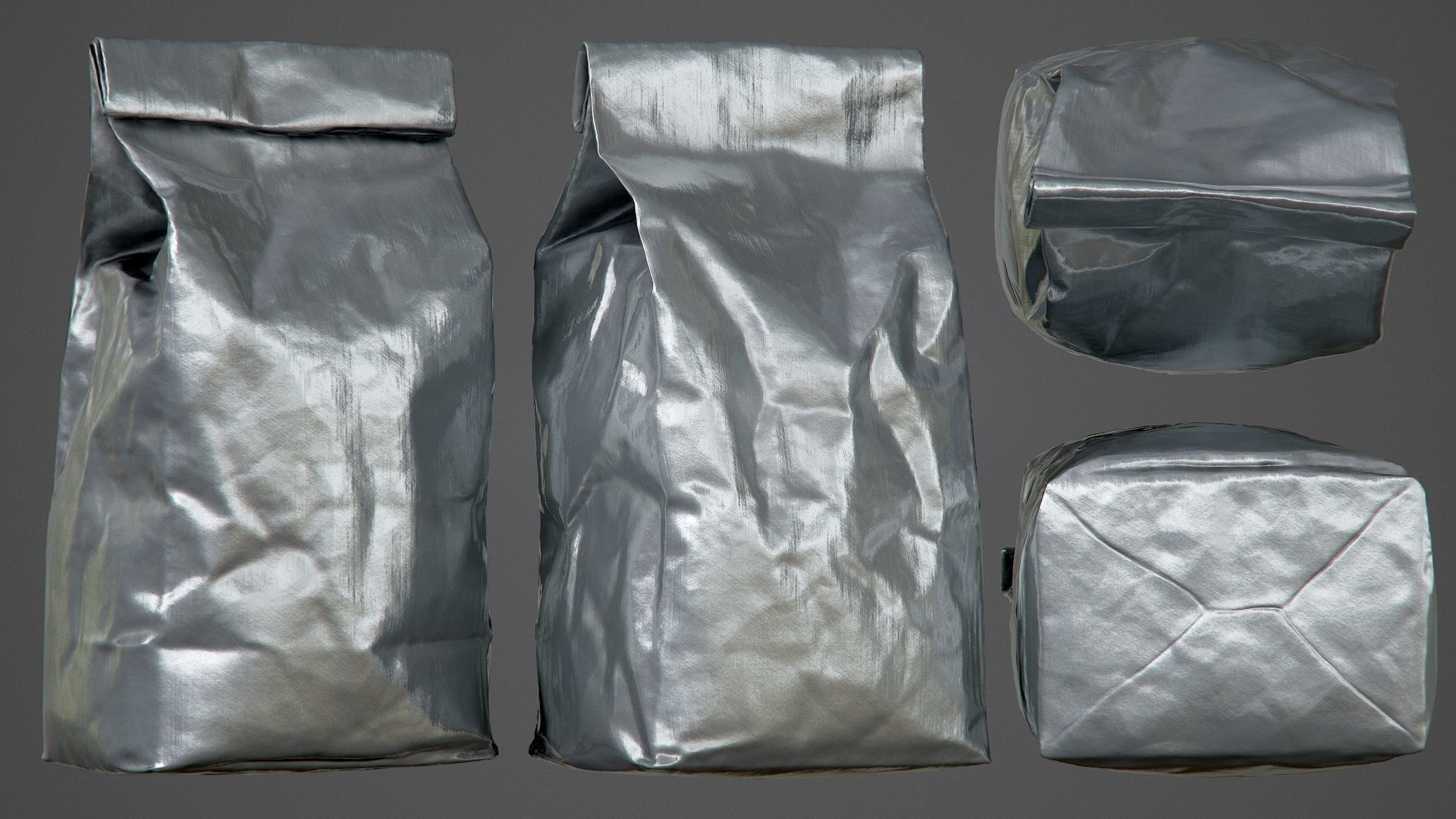 Foil Food Packaging - PBR Game-Ready 3D model_6