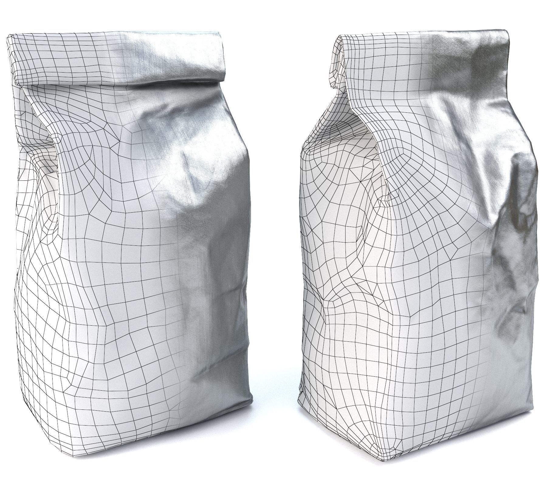 Foil Food Packaging - PBR Game-Ready 3D model_2