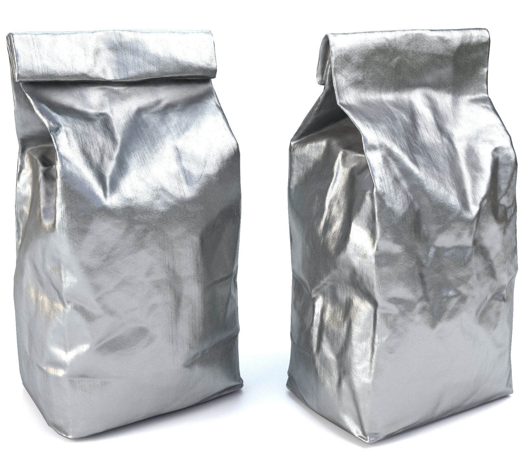Foil Food Packaging - PBR Game-Ready 3D model_1