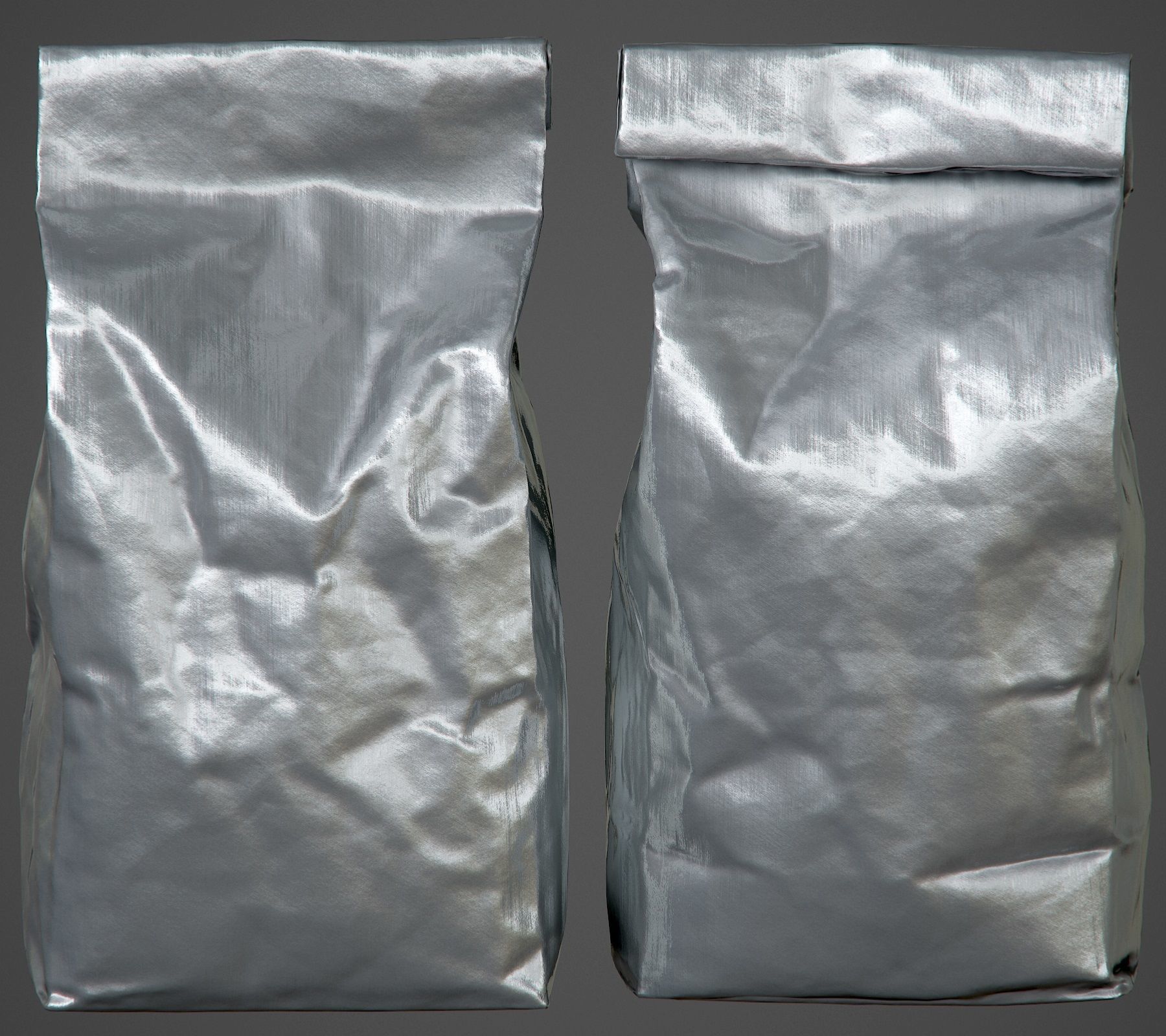 Foil Food Packaging - PBR Game-Ready 3D model_9
