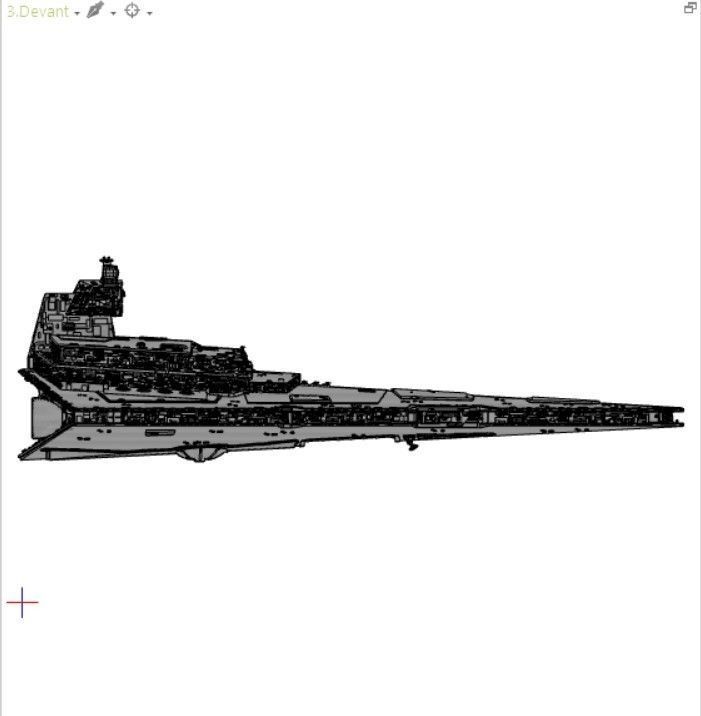 Imperial 1 Star Destroyer Star Wars - High detail level 3D model 3D model_18