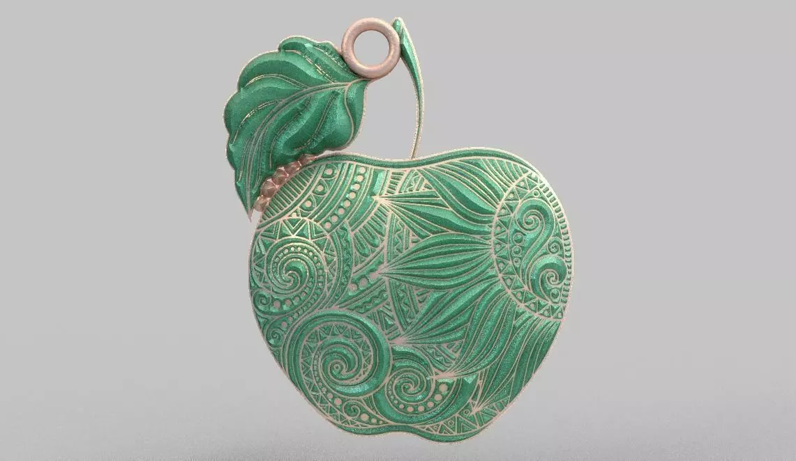 Apple Necklace 3D print model