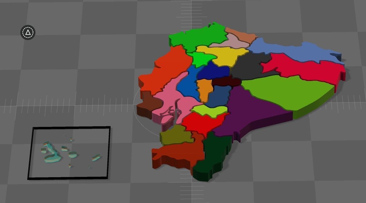Ecuador animated map of 3D model_7