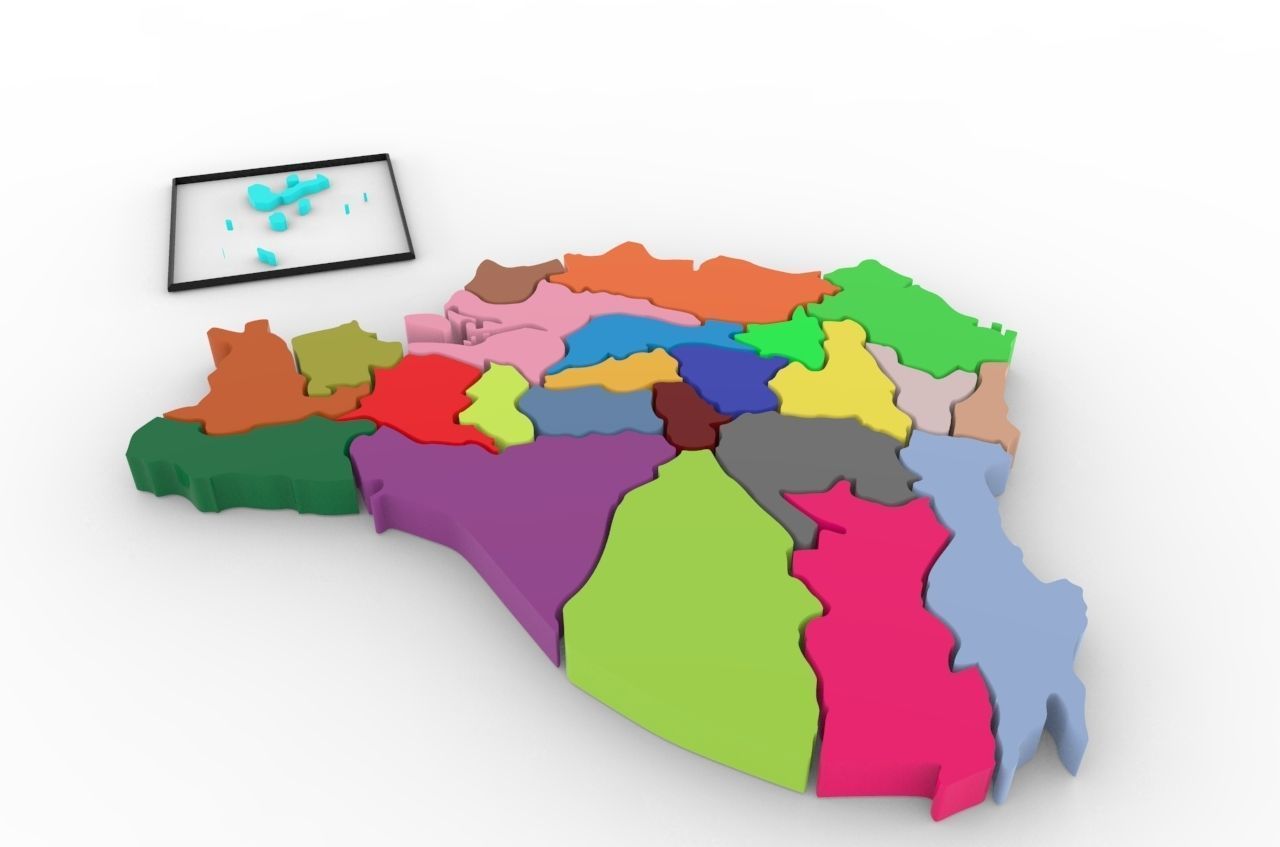 Ecuador animated map of 3D model_6