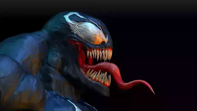 Venom Statue 6 and 12 inches 3D print model