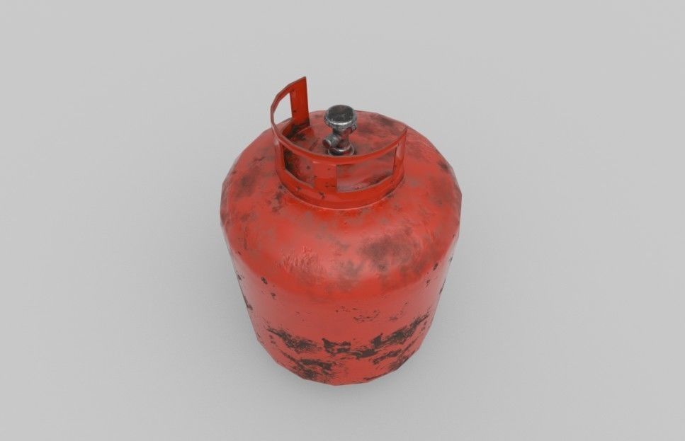 GAS TUBE GAME READY Low-poly 3D model_5