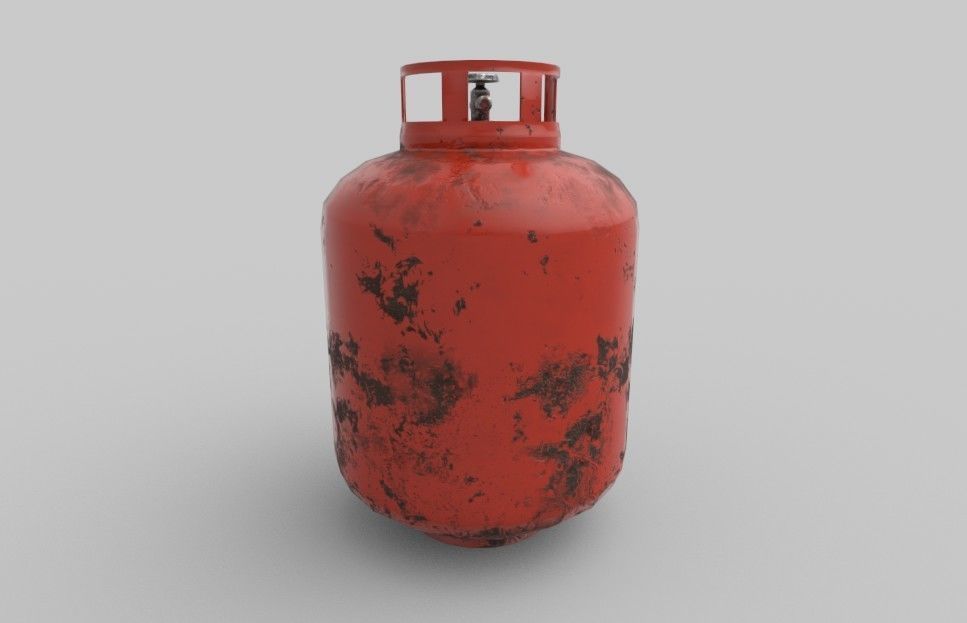 GAS TUBE GAME READY Low-poly 3D model_3