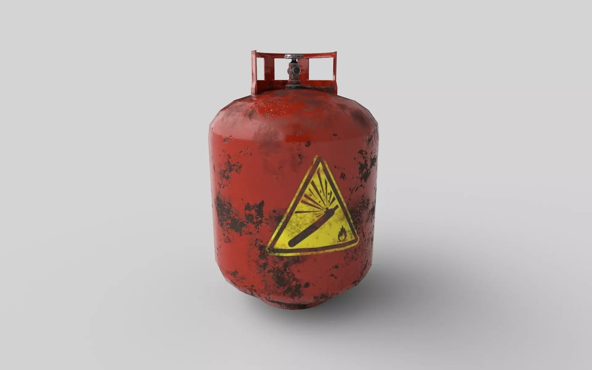 GAS TUBE GAME READY Low-poly 3D model_0